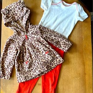 Carter’s baby girl outfit sz 9mo